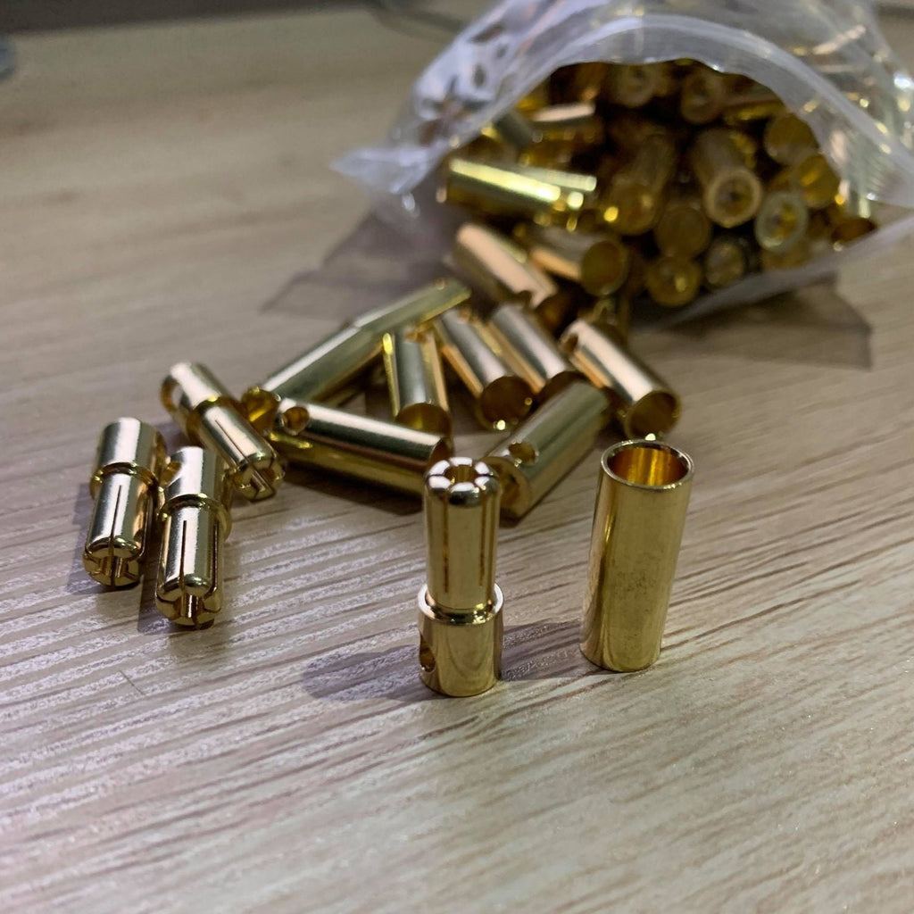 3.5mm - 4mm - 5.5mm  Bullet Gold-plated Banana Plug with Pure copper connector